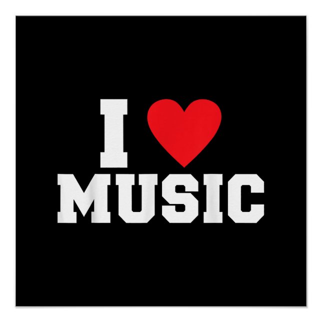 Poster J'adore Music Lover (Devant)