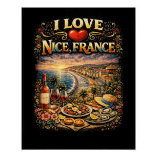 Poster J'adore Nice