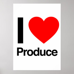 Poster j'adore produire