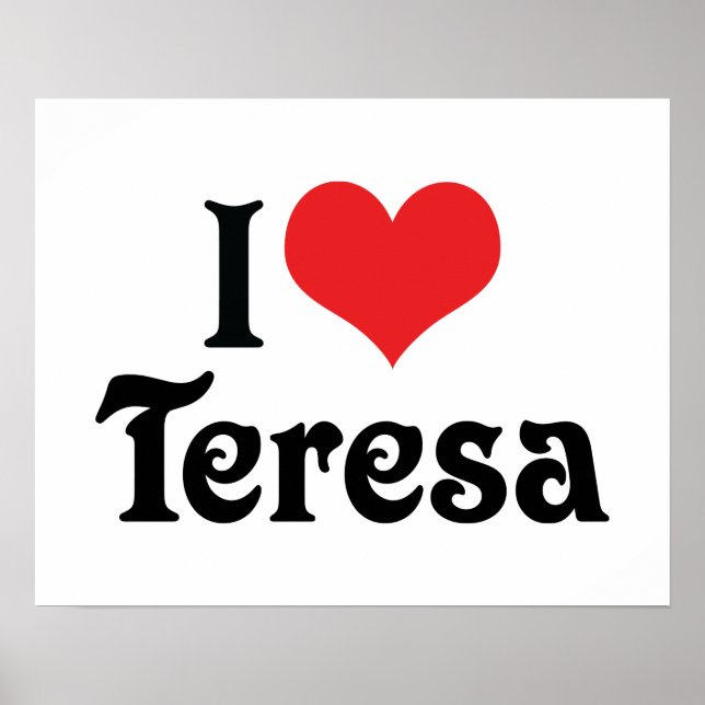 Poster J'adore Teresa (Devant)