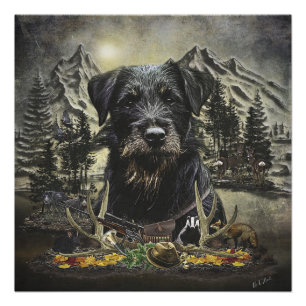 Poster Jagdterrier - chien de chasse polyvalent