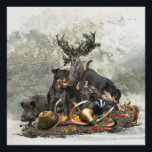 Poster Jagdterrier, Terrier de chasse allemand<br><div class="desc">Jagdterrier,  Terrier de chasse allemand</div>