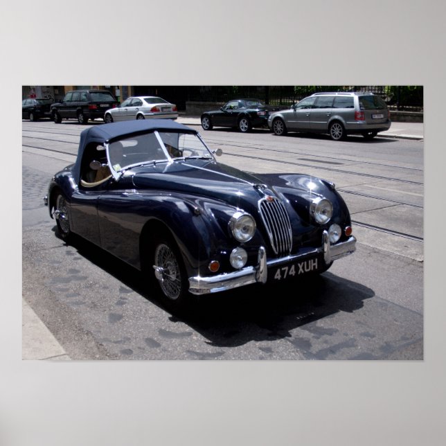 Poster Jaguar XK 120 (Devant)