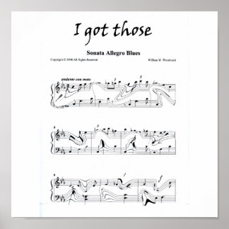 Poster J'ai ces "Sonata Allegro Blues"
