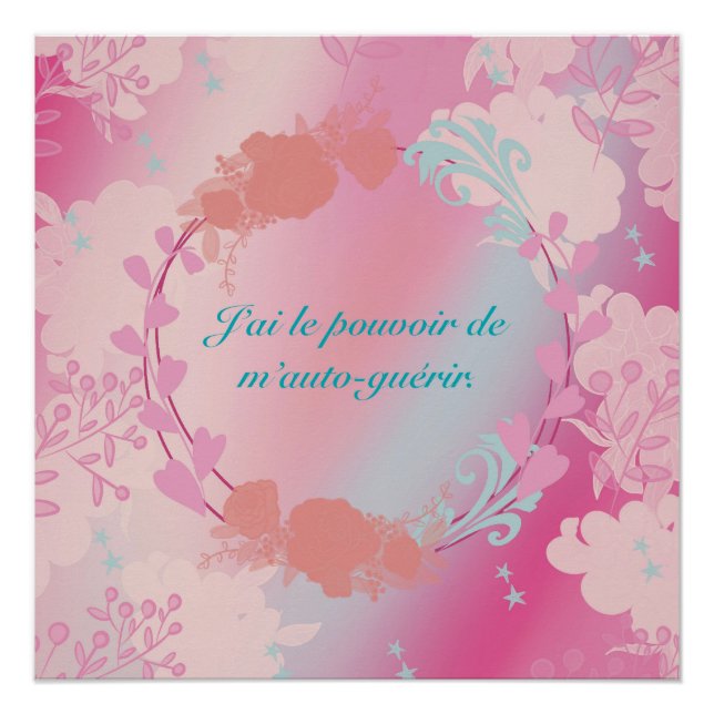 Poster J'ai le pouvoir de m'auto-guérir (Devant)