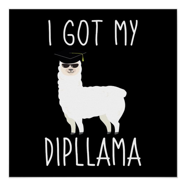 Poster J'Ai Mon Dipllama (Devant)
