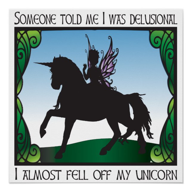 Poster J'Ai Presque Détruit Ma licorne (Devant)