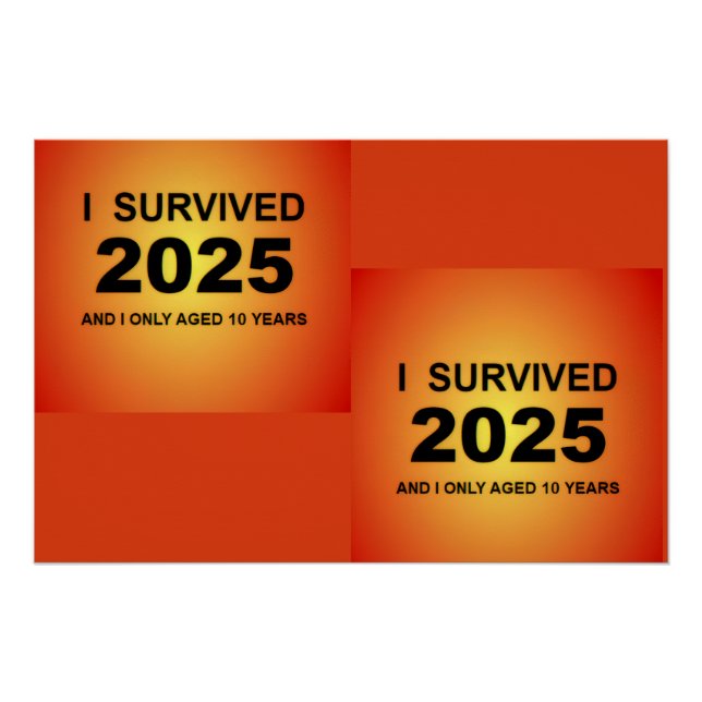 Poster J'ai survécu 2025  (Devant)