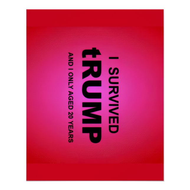 Poster J'ai survécu à tRUMP  (Devant)