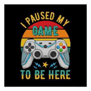 Poster j'ai suspendu mon jeu