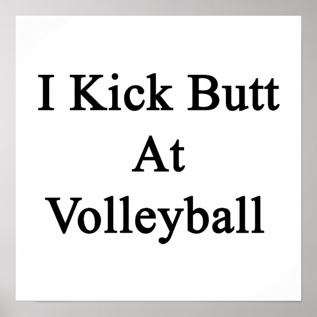 Poster J'Ai Tiré Sur Le Volley-Ball (Devant)