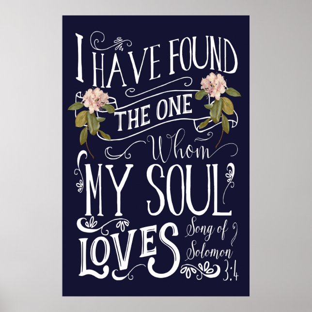 Poster J'ai trouvé celui que mon âme aime l'art des signe (Devant)