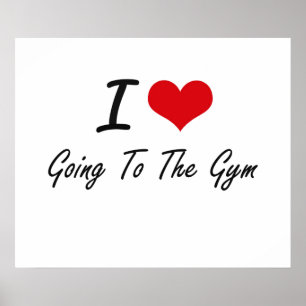 Poster J'aime aller au gymnase