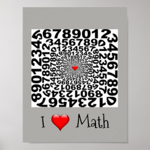 Poster J'aime des maths
