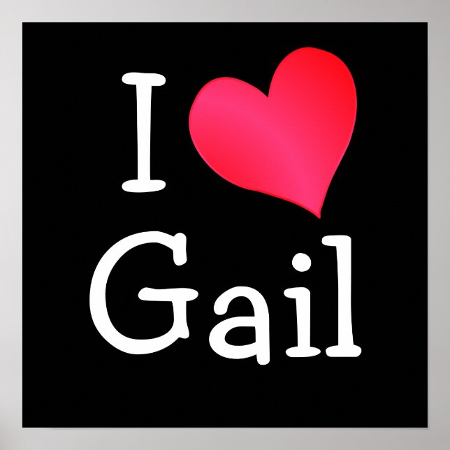 Poster J'aime Gail (Devant)