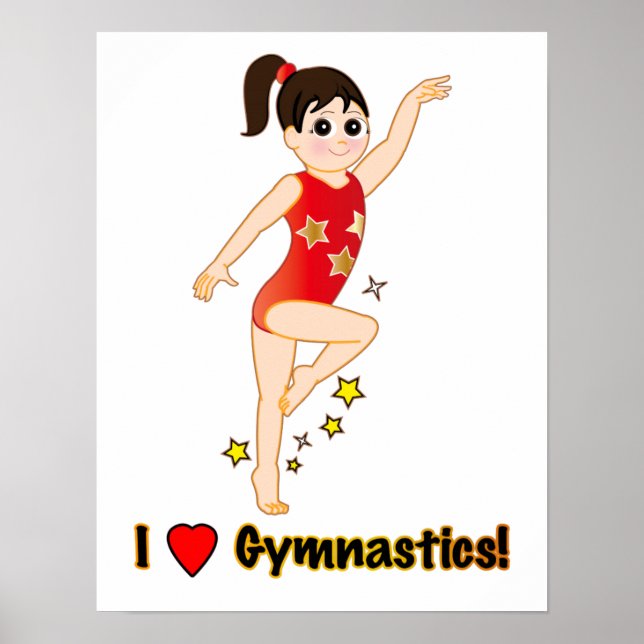 Poster J'Aime La Gymnastique ! (Devant)
