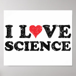 Poster J'aime la science