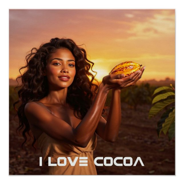 POSTER J'AIME LE CACAO (Devant)