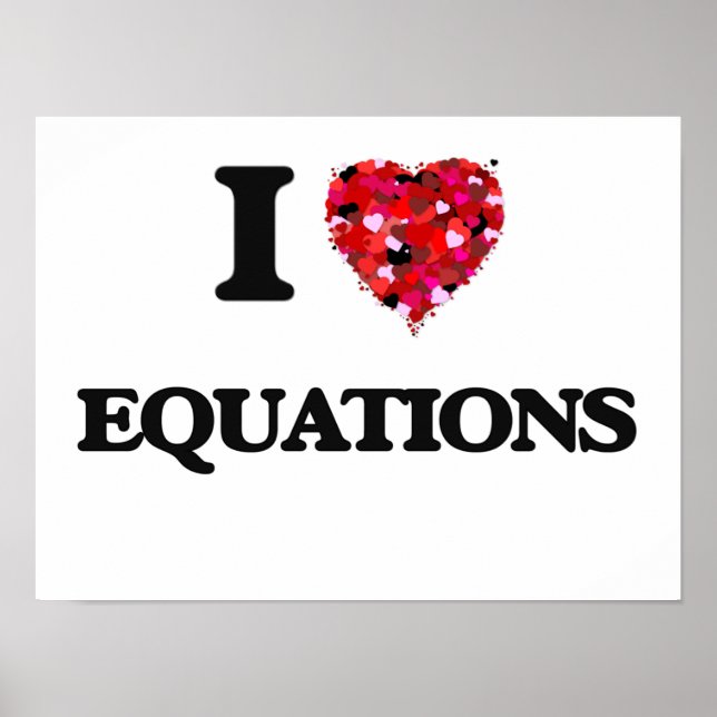 Poster J'aime les EQUATIONS (Devant)