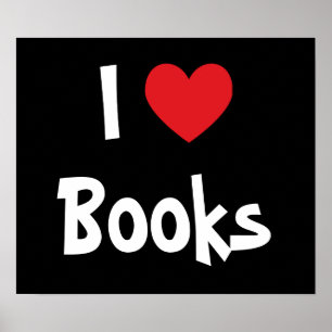 Poster J'aime les livres