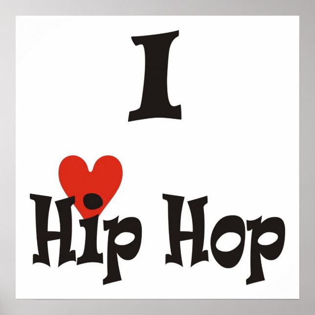 Poster J'aime l'Hip hop (Devant)