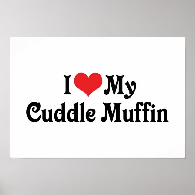 Poster J'aime mon Cuddle Muffin (Devant)
