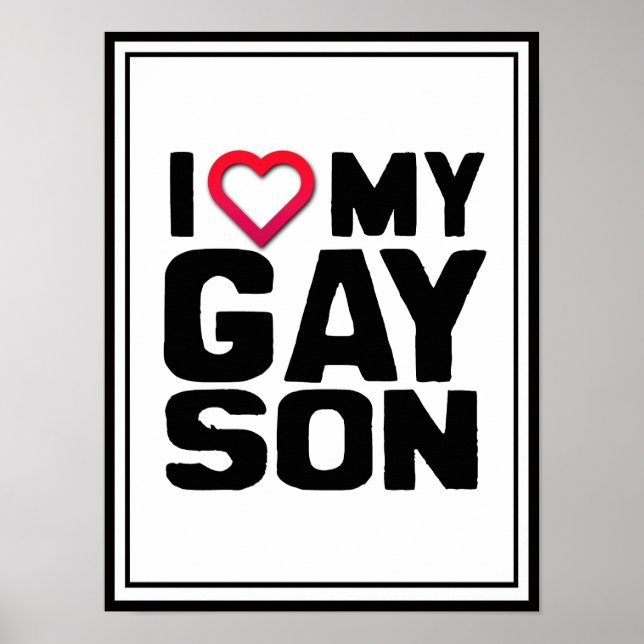Poster J'aime mon fils gay (Devant)