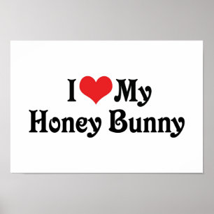 Poster J'aime mon Honey Bunny