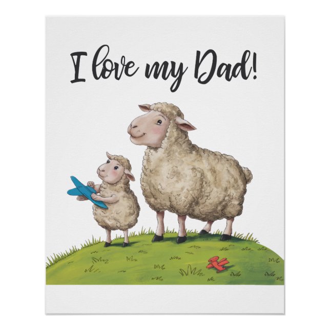 Poster J'Aime Mon Père Mouton (Devant)
