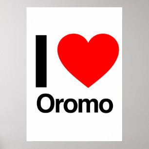 Poster j'aime oromo
