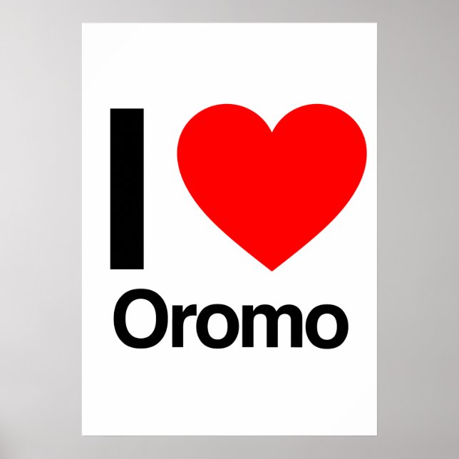 Poster j'aime oromo (Devant)