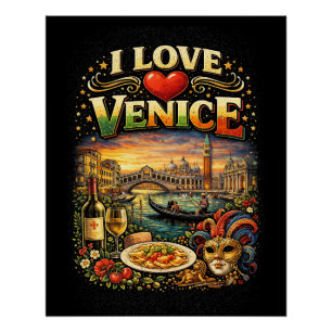 Poster J'aime Venise