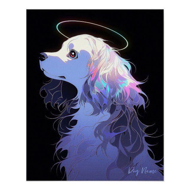 Poster J'Aimerai Toujours Cocker Spaniel Dog 001 - Christ (Devant)