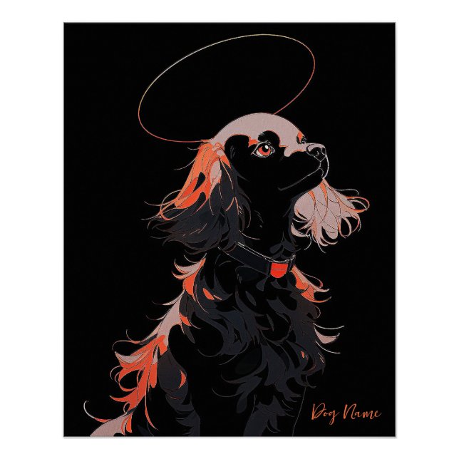 Poster J'Aimerai Toujours Cocker Spaniel Dog 004 (Devant)