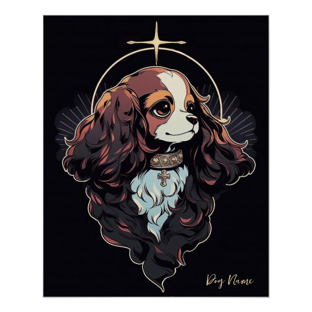 Poster J'Aimerai Toujours Le Roi Cavalier Charles Spaniel (Devant)