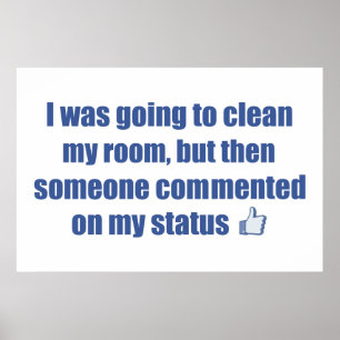 Poster J'allais nettoyer ma chambre, mais....