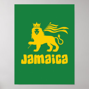 Poster jamaïcain Rasta Lion