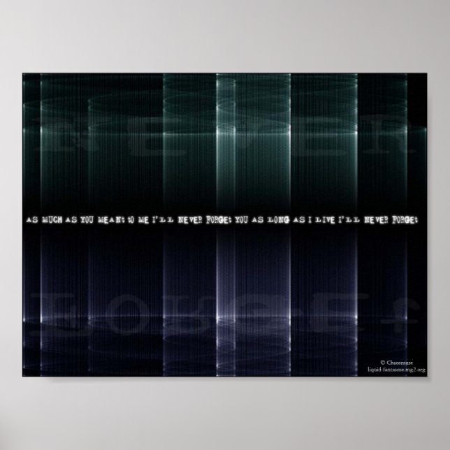 Poster jamais oublier (Devant)