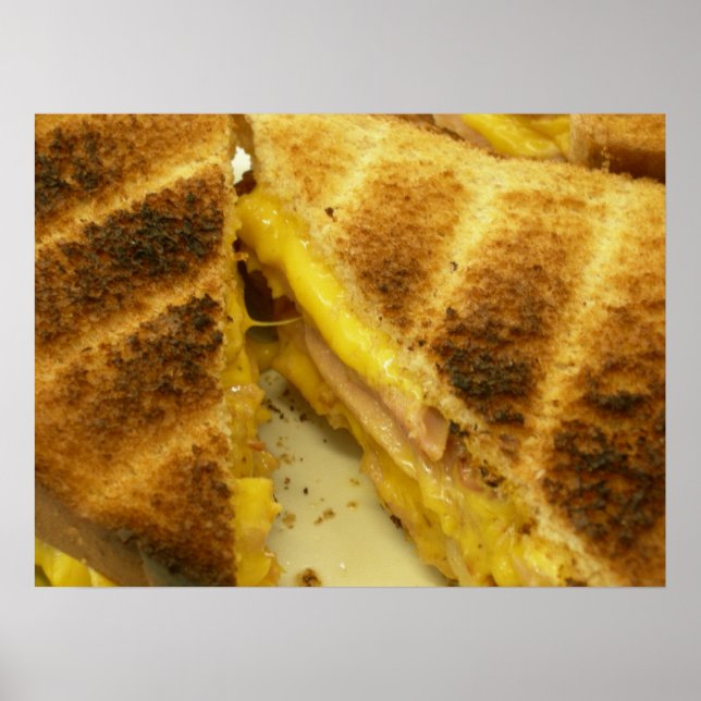 Poster Jambon toasté & fromage (Devant)
