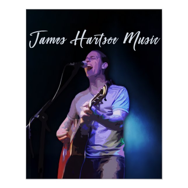 Poster - James Hartsoe Music chant (Devant)