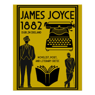 Poster James Joyce Dublin Irlande