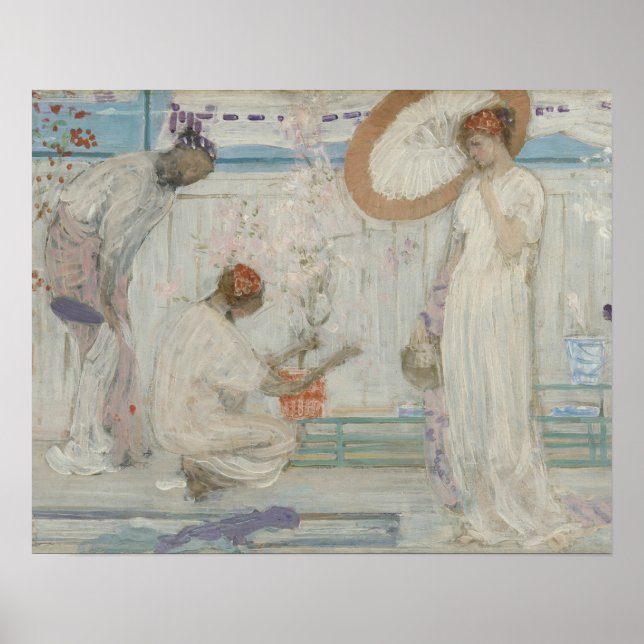 Poster James McNeill Whistler - La Symphonie Blanche (Devant)