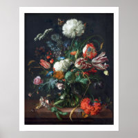 Poster Jan Davidsz de Heem Vase de fleurs