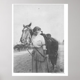 Poster Jane Bernoudi et son cheval