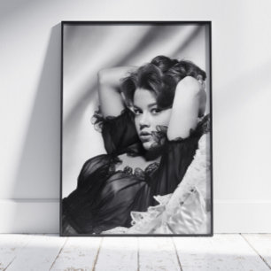 Poster Jane Fonda ~ Noir et Blanc ~ Décor