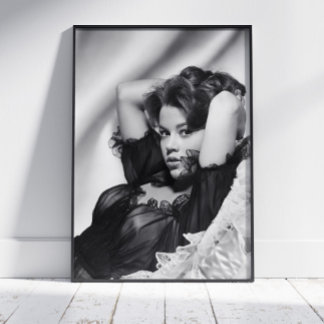 Poster Jane Fonda ~ Noir et Blanc ~ Décor
