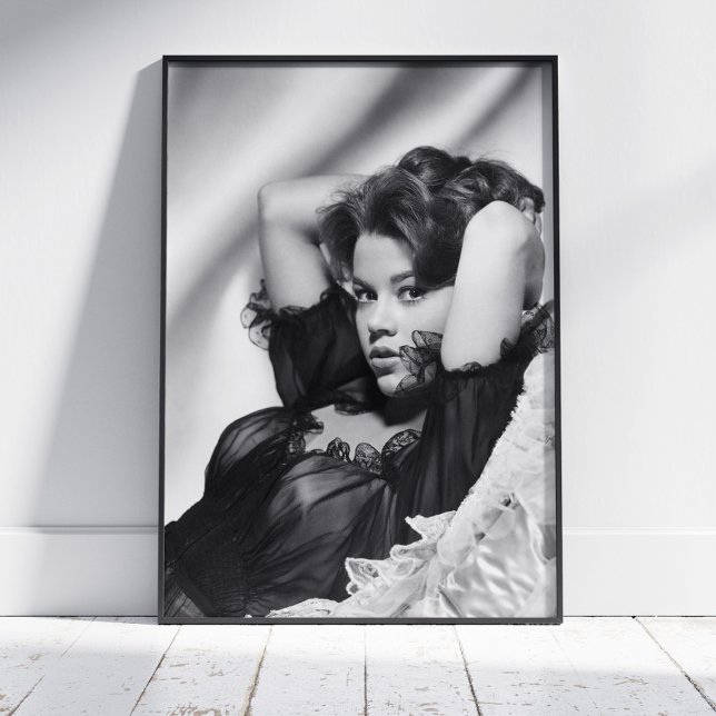 Poster Jane Fonda ~ Noir et Blanc ~ Décor (Créateur téléchargé)