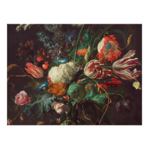Poster Janv. Davidsz De Heem - vase de fleurs