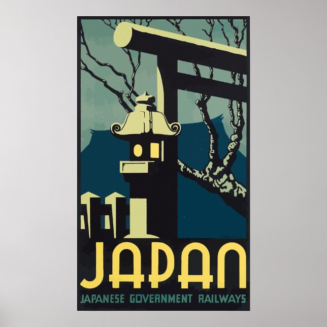 Poster Japon - Chemins de fer du gouvernement japonais, V (Devant)