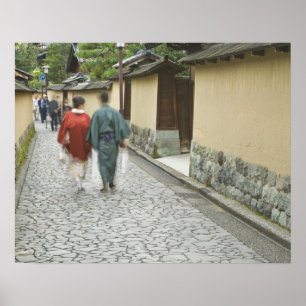 Poster Japon, Ishikawa, Kanazawa, district de Buke Yashik